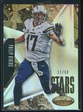 Philip Rivers 2015 Panini Certified Gold Star Jersey Number 17/50
