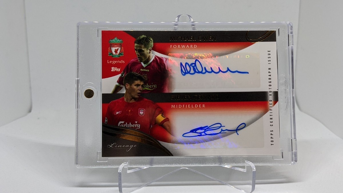 2022-23 Topps Liverpool Lineage Steven Gerrard Michael Owen