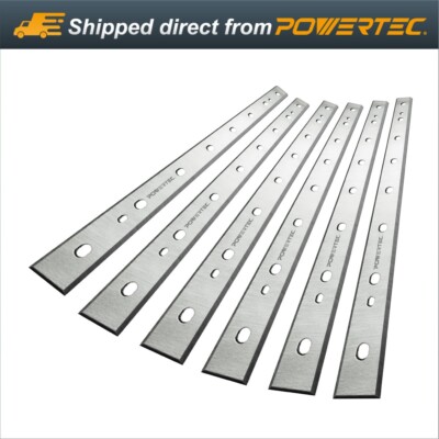 POWERTEC 128000DD HSS Planer Blades for DeWalt 13'' Planer DW735, Set of 6