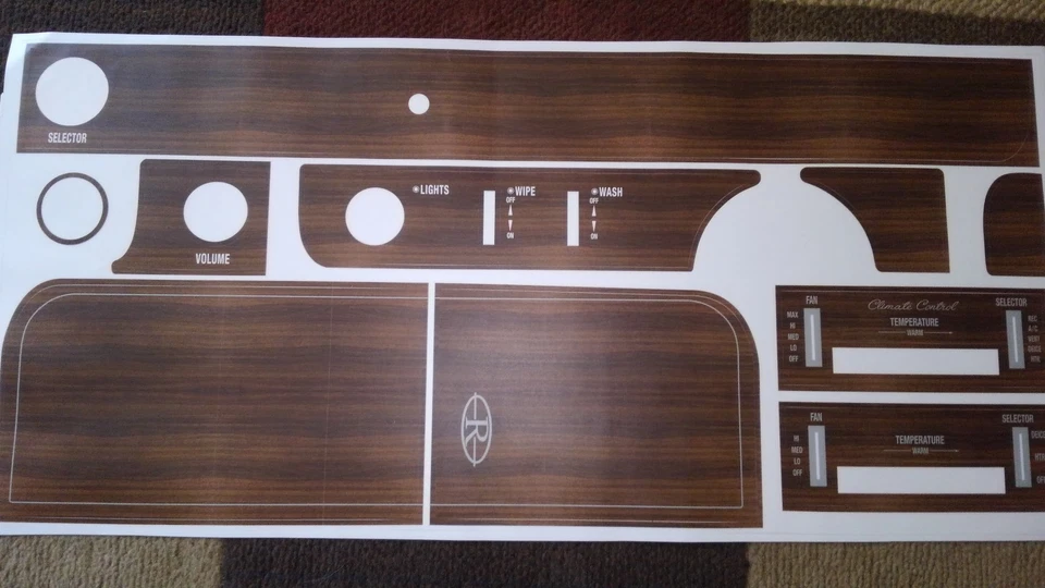 Como Nuevo de Lote Antiguo 1969-1970 Buick Riviera Juego de Tablero Completo Aplique Calcomanía. Foto 3 de 3