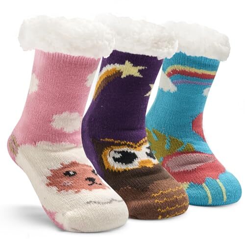 Boys Winter Fuzzy Socks for Kids Boys Warm Fluffy Socks 23T Cute
