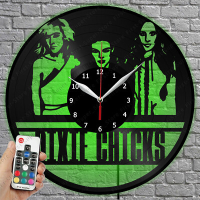 LED Clock Dixie Chicks Vinyl Record Wall Clock Led Light Wall Clock 4391