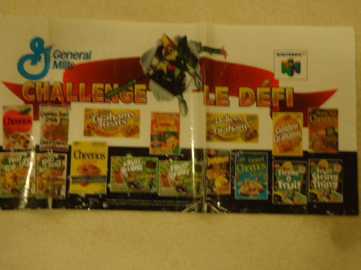 Star Fox 64 Nintendo 64 N64 General Mills Canada Store Display