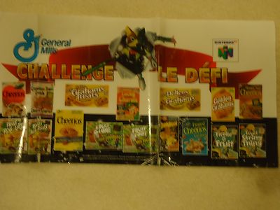Star Fox 64 Nintendo 64 N64 General Mills Canada Store Display