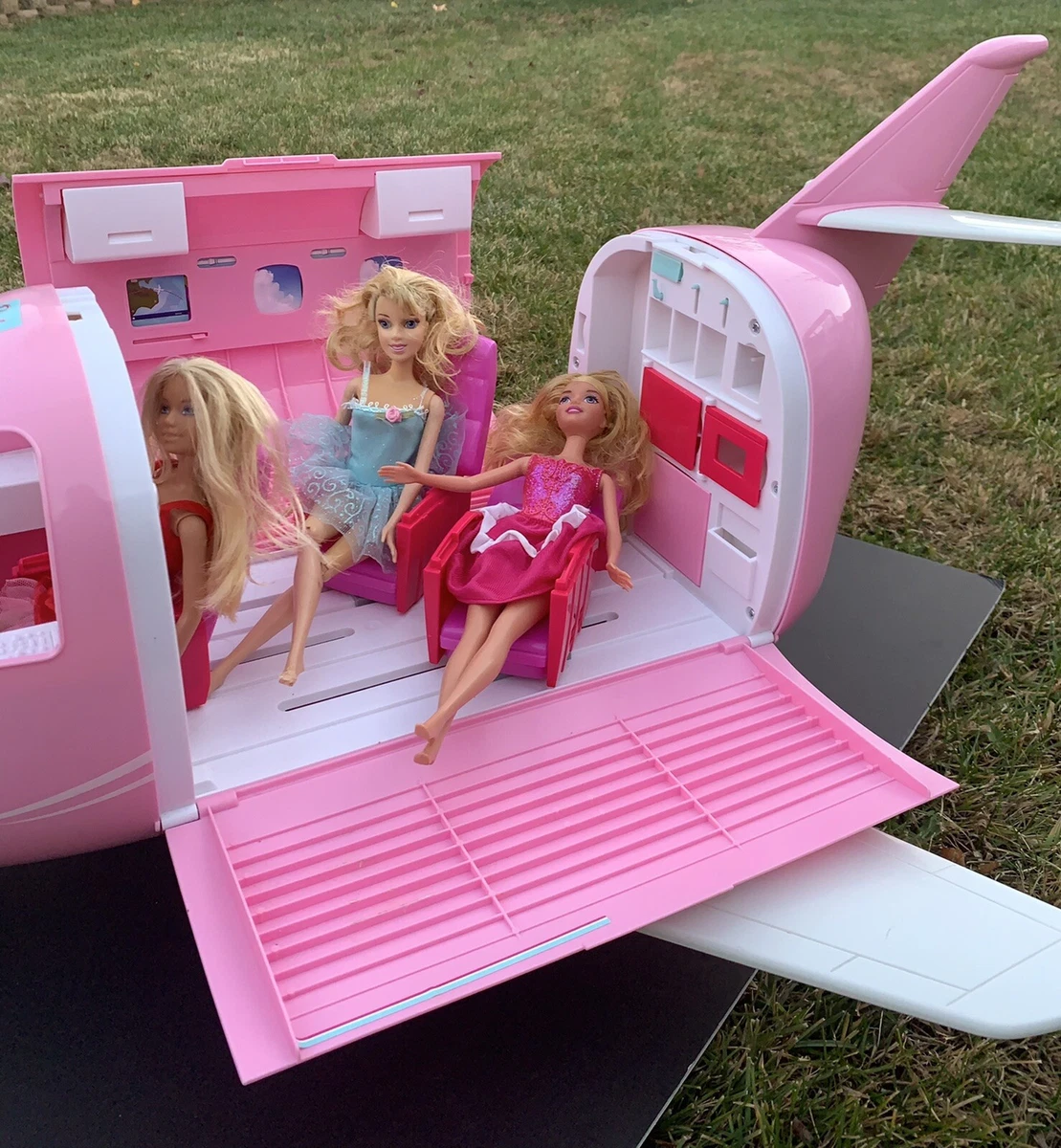 Mattel Barbie Pink Passport Glamour Vacation Jet Airplane Plane