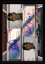2007 Topps Co-Signers Dual Autographs #PS Yusmeiro Petit Anibal Sanchez Auto 