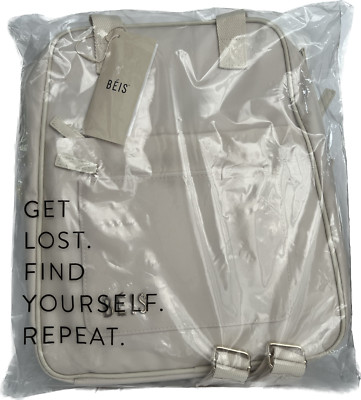 BEIS - The Expandable Backpack - New with tags - Beige
