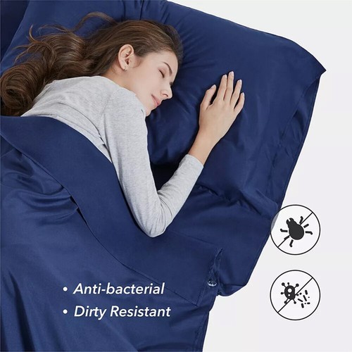 Silk Soft Sleeping Bag Liner Travel Sheet Camping Sleep Bag Hostel Prevent Dirty - Picture 8 of 22