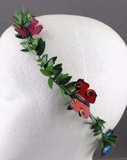 Garden fairy crown butterflies headband toga party costume hair head piece tiara