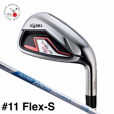HONMA Golf Iron Club Tour World GS #11 N.S.PRO Zelos For TW Flex S Steel Shaft