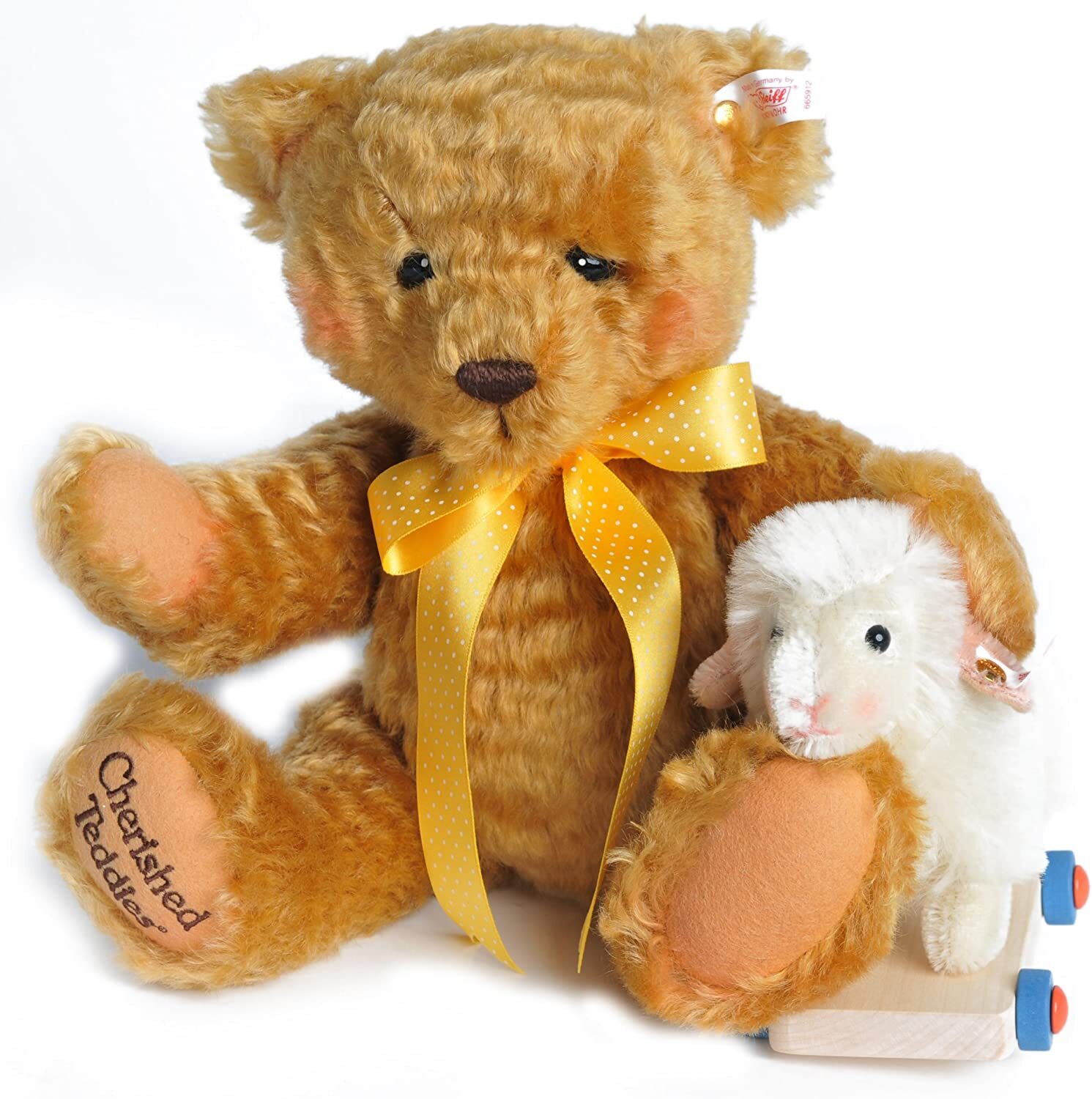 STEIFF Cherished Teddies ""Chelsea"" Teddy Bear w/ Lamb  Exclusive LE