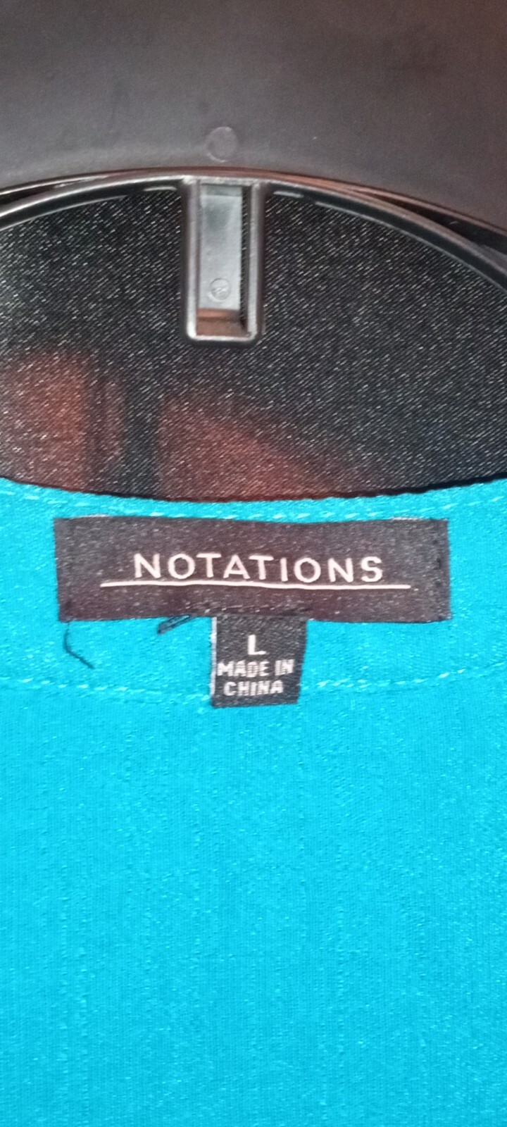 Notations Blouse Teal L - image 7