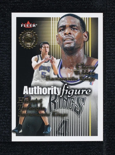 2000-01 Fleer Authority - Hedo Turkoglu/Chris Webber #13 AF