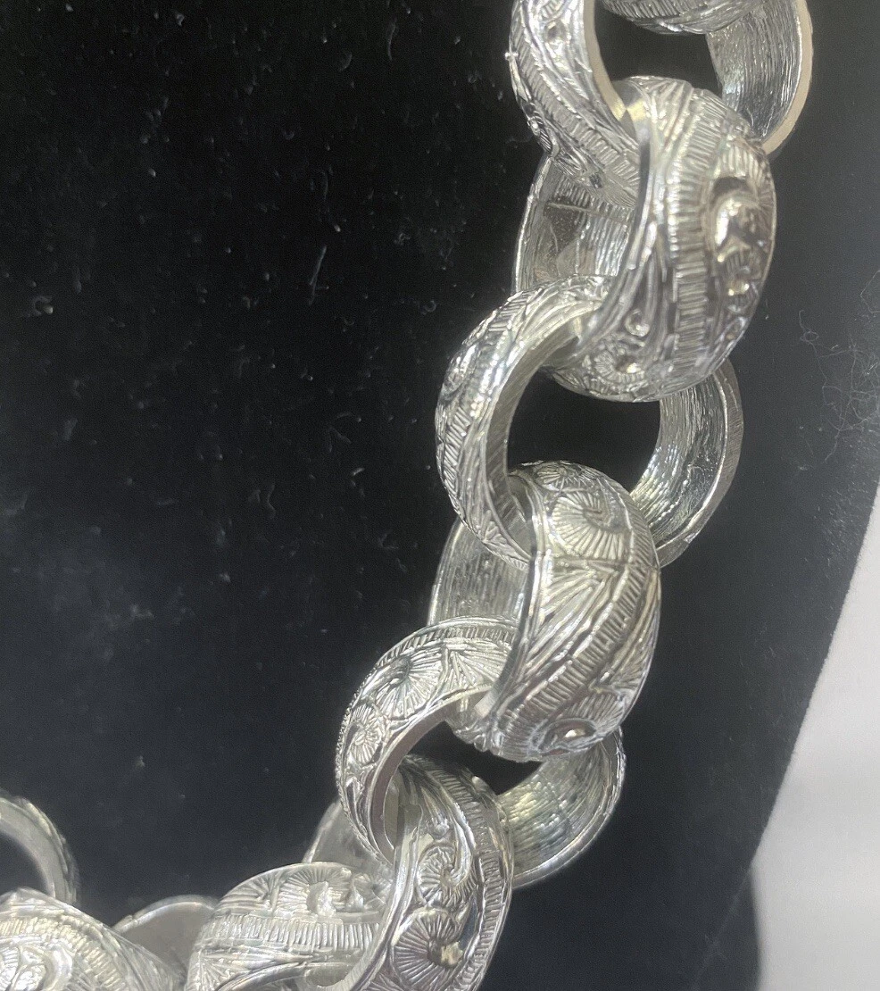Iced out belcher chain sale