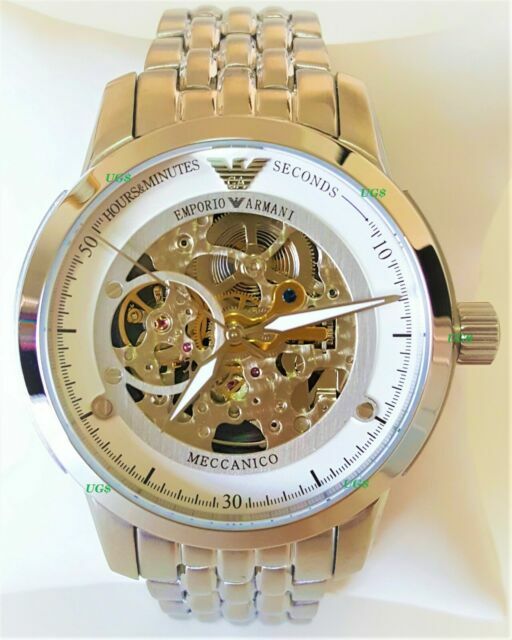 Emporio Armani AR4626 Silver Men's Watch for sale online | eBay