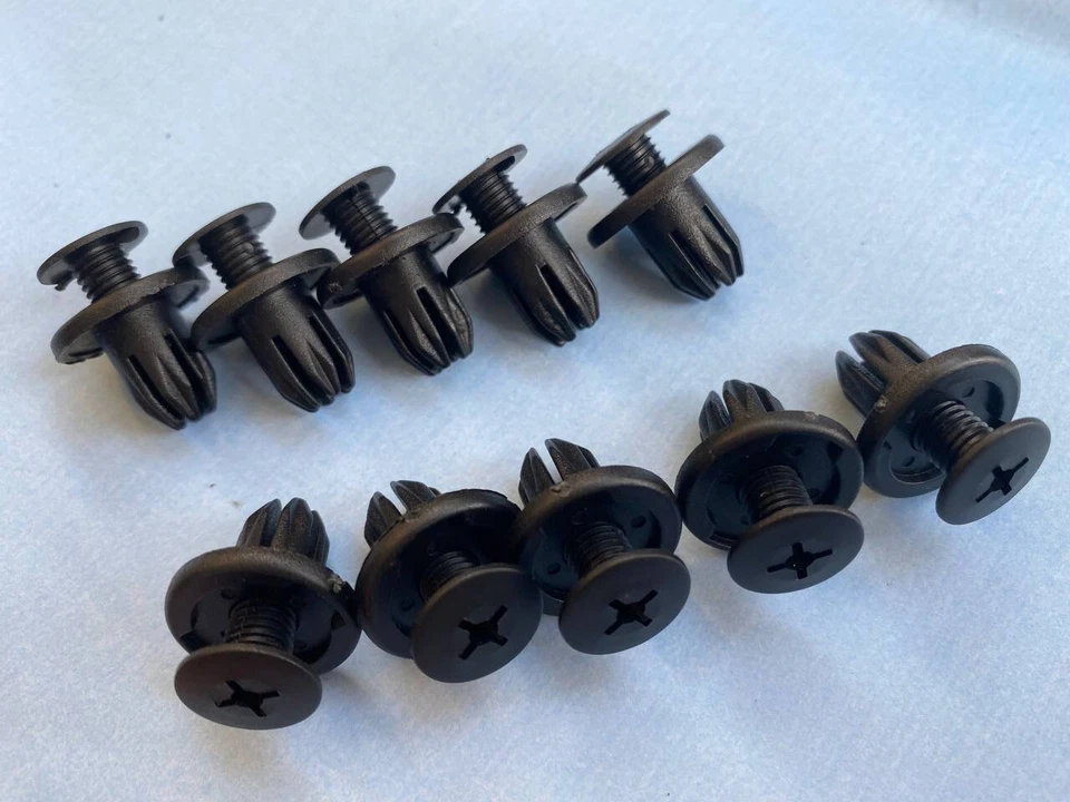 JAGUAR FRONT REAR INNER WHEEL ARCH SPLASHGUARD LINER TRIM CLIPS 10x - Image 3 of 4