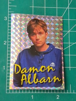 1998 HIT PARADE Pop Star music STICKER Card PRISM DAMON ALBARN BLUR