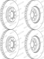 2X Ferodo Premier 290Mm Bremsscheiben BelÜFtet Vorne | FCR317A