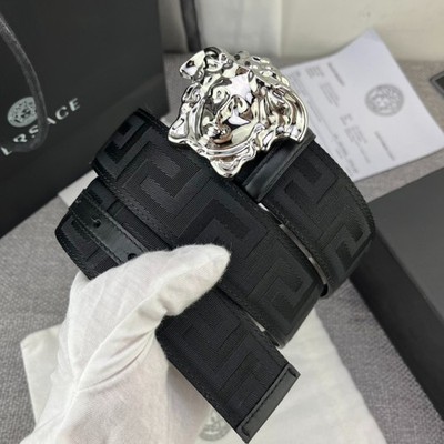 Authentic Versace La Medusa Men's Leather Belt