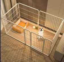 6Panel Dog Pet Puppy Playpen Metal Indoor Outdoor Dog Fence for Small Medium Dog