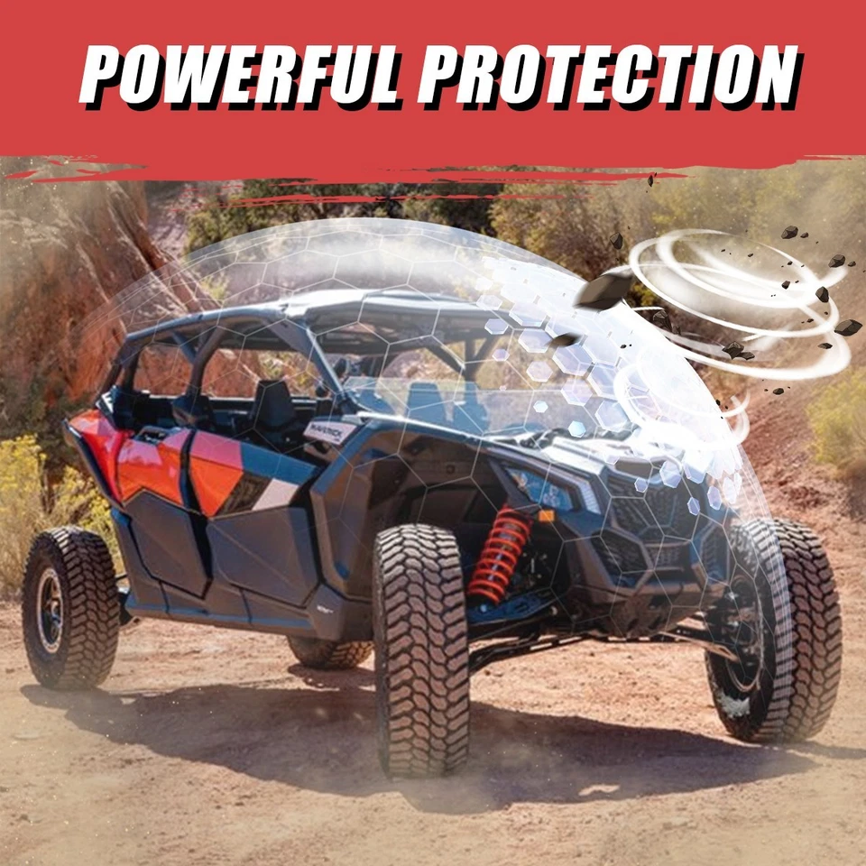 Half Windshield PMMA fit for Can-Am Maverick X3 XRS XDS Turbo R Max 2017-2025 - Image 4 of 4