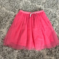 NWT Crewcuts Pink Netted Tulle Tutu Skirt Pull On Girls XL Extra Large 12 14