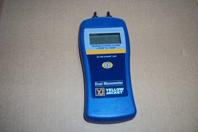 Yellow Jacket 78052 Dual Port Manometer +19.95'' To -19.95''  Of Water