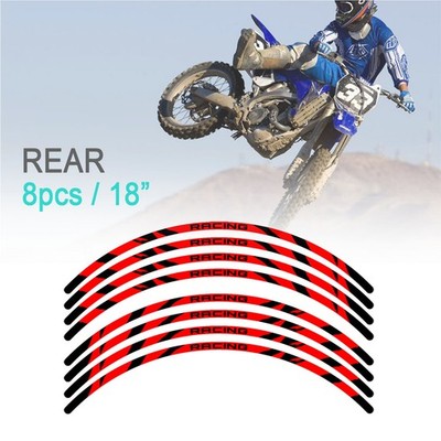 21'' 18'' A01B Stripe Dirt Bike Wheel Rim Stickers For BETA 430 RR-S 17-23 22 21
