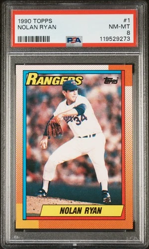 1990 Topps - Nolan Ryan - #1 PSA 8