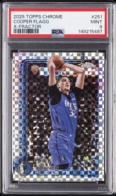 2025 TOPPS CHROME X-FRACTOR #251 COOPER FLAGG PSA 9 | eBay