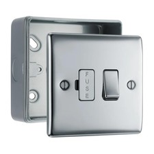 BG Nexus Metal Polished Chrome Switches & Sockets with Surface Pattress Back Box