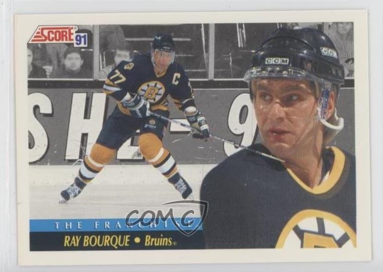 1991-92 Score Canadian The Franchise Bilingual Ray Bourque #331 HOF 0i6
