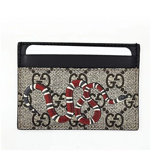 Portefeuille pour cartes Gucci Supreme Snake Supreme (451277) 121525627