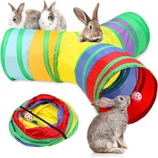 Guinea Pig Tunnel Rabbit Hideout  Tubes Interactive Toys for Kitten Puppy