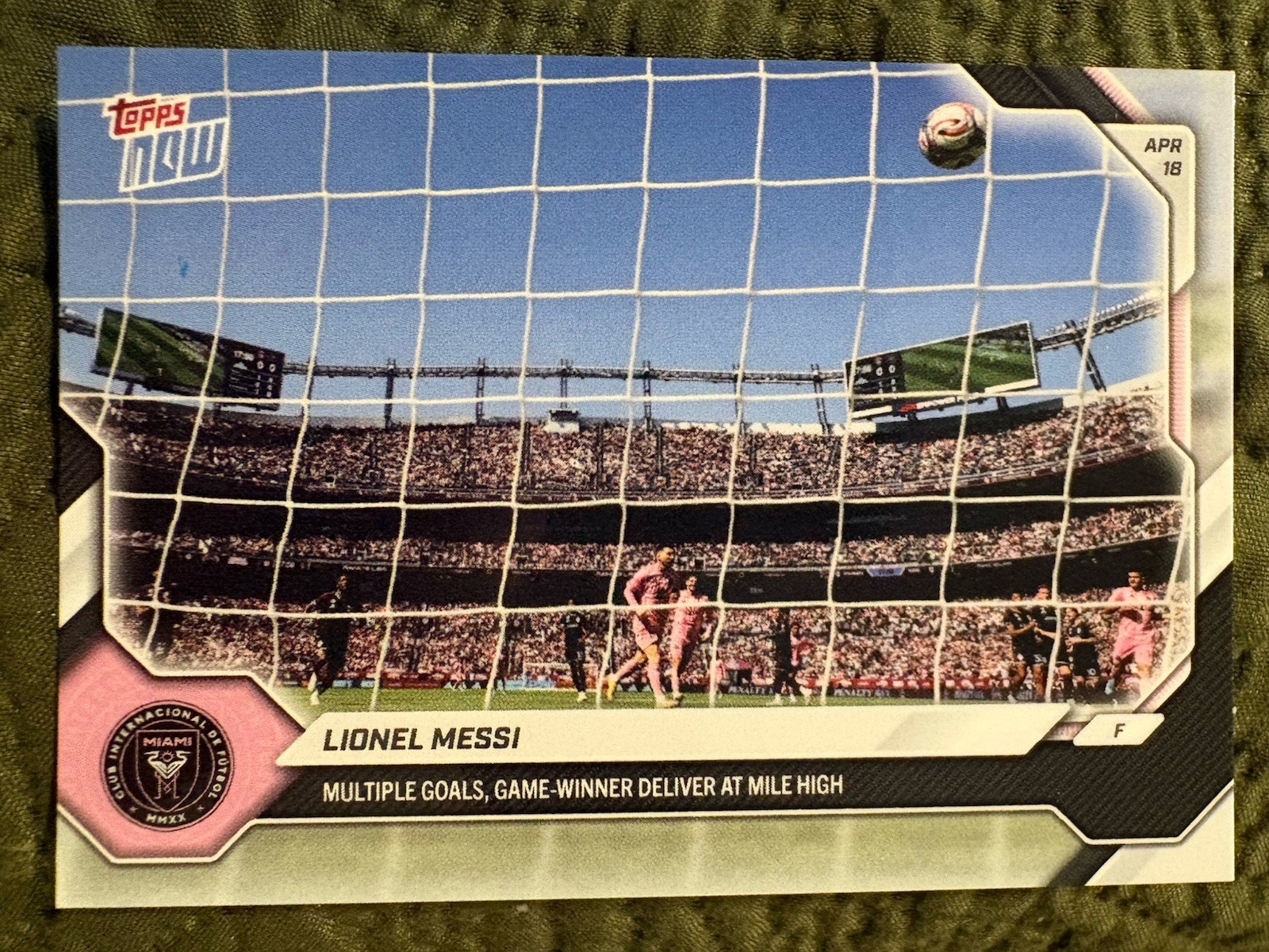 LIONEL MESSI 2026 TOPPS NOW #27SP SHORT PRINT INTER MIAMI