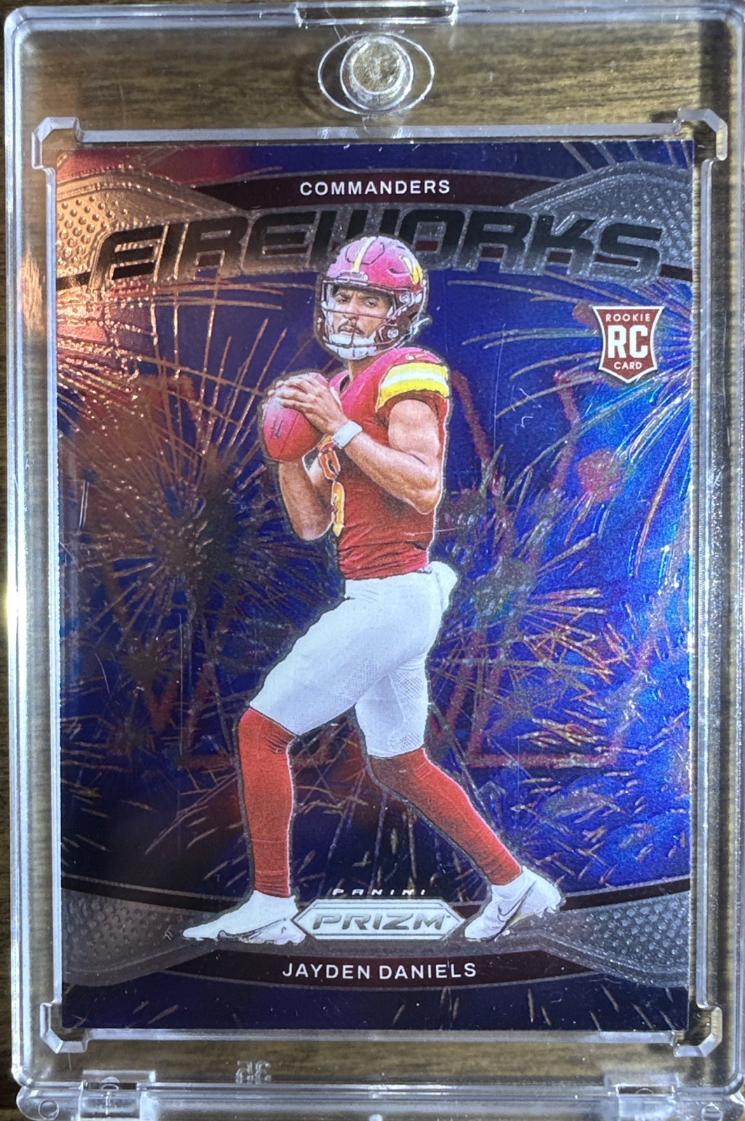 2024 Panini Prizm - Fireworks Jayden Daniels #24 (RC)