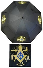 Mason Working Tools Wind Resistant Auto Open Jumbo Umbrella Black - 30"