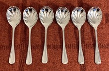 6 Sheffield Stainless Chromium Plated Spoons App 13.5cm (Lot 1)
