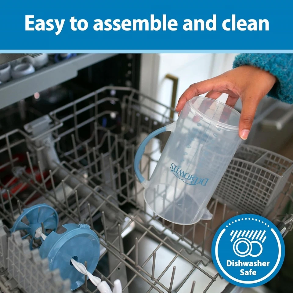 Jarra mezcladora Dr. Brown's Baby Formula, 36 oz negra, sin boquilla de goteo, sin BPA Foto 2 de 4