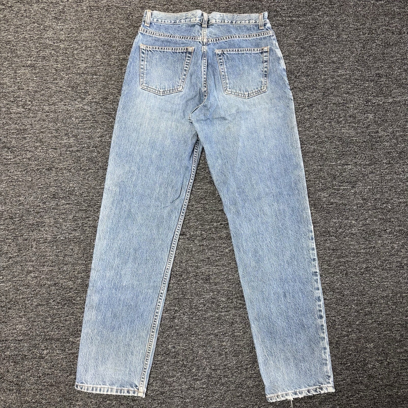Women’s Vintage Gap Button Fly Light Wash Loose Fit Casual Blue Jeans Sz 8 Reg