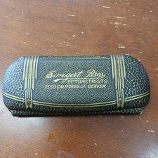 Antique Wire Framed Spectacle Case (Case Only) Swigert Bros Denver Colorado