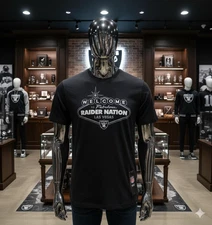 NWTS Las Vegas Raiders Graphic T-Shirt Raider Nation Sin City Los Angeles NFL