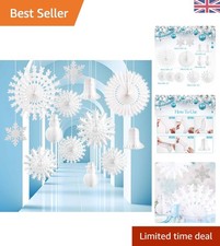Durable 13PCS Paper Snowflake Decorations for Stylish Winter Weddings & Parties