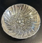 S KIRK & SON INC. STERLING SILVER FOOTED BOWL REPOUSSE FRUIT FLORAL 431; 175g