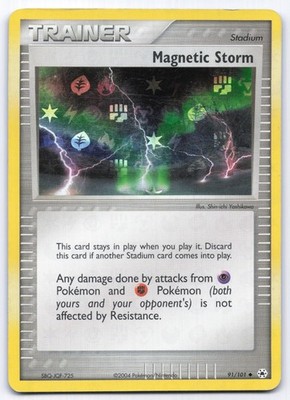 Magnetic Storm 91/101 EX Hidden Legends Trainer Holo Pokemon Card