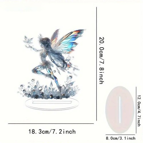 2D Acryl Ornament Sammlung Fee Pest für Büro Esszimmer Schreibtisch - Bild 3 von 5