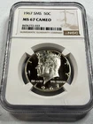 1967  KENNEDY US Half Dollar,   MS67 by NGC,   CAMEO  SMS,    EXQUISITE coin!!!!