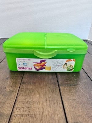 Sistema Lunch to Go Lunchbox, Multi Compartment Set 50.7 Oz