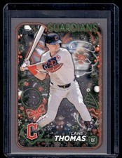 2024 Topps Holiday Gray Metallic Lane Thomas Cleveland Guardians #H90