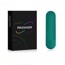Unisex Waterproof USB Massager 10-Speed Mini Vibrator with Fast Charging